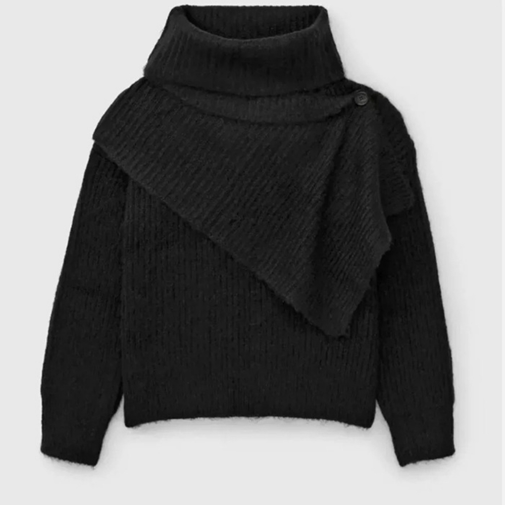 NWT THAKOON | $275 Cropped Scarf Sweater - Picture 2 of 8